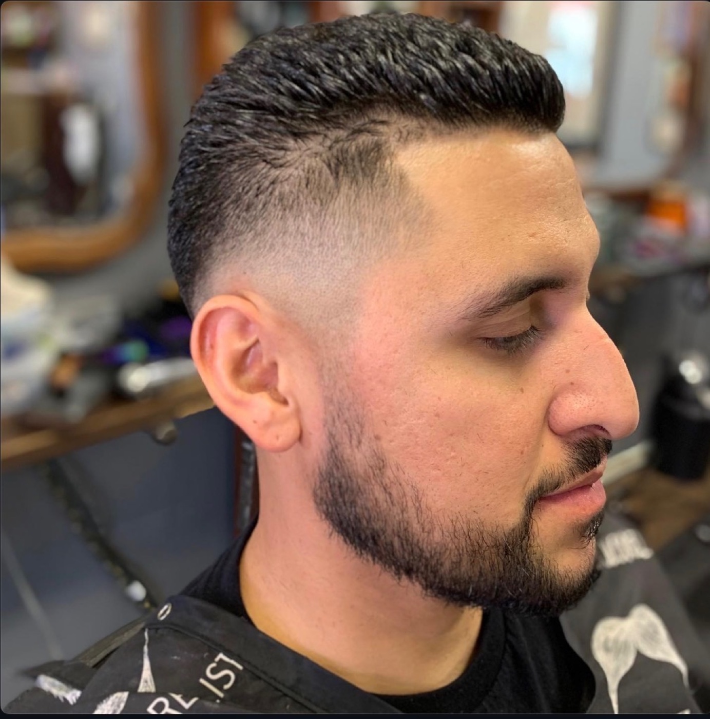 Men's skin fade and beard grooming at Truly Blessed Barber Studio